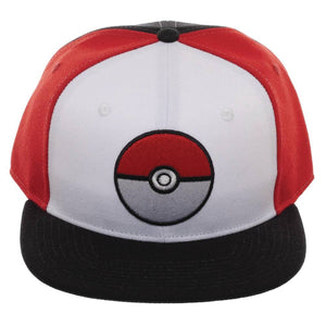 Pokemon Pokeball Colorblock Snapback Fabric Cap