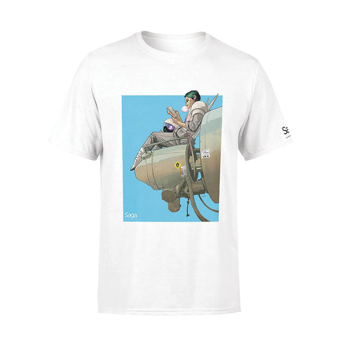 Saga Alana Bubblegum White T-Shirt XXL