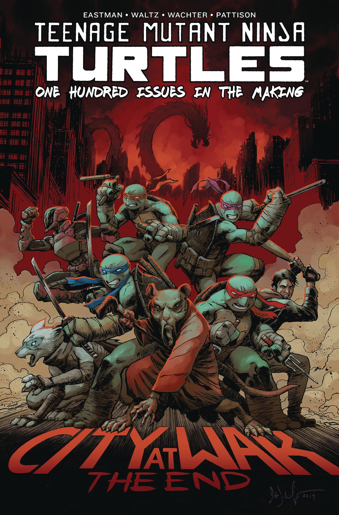 tmnt ongoing #100 deluxe hardcover book