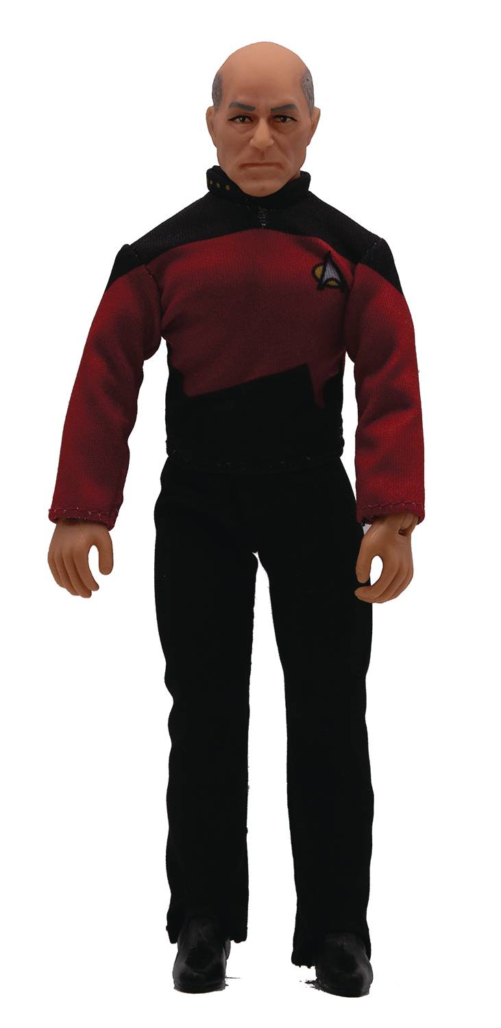 Mego Sci-Fi Star Trek TNG Captain Jean Luc Picard 8 Inch Articulated Action Figure with fabric clothing