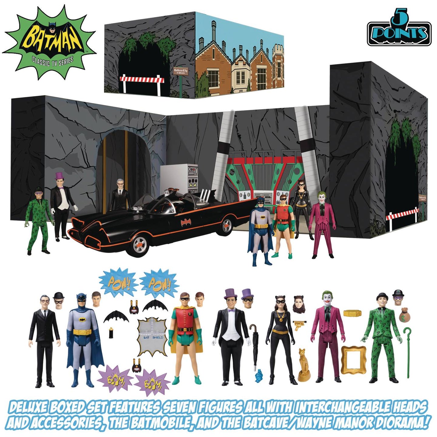 Batman 1966 Classic TV Series Action Figure Box Set