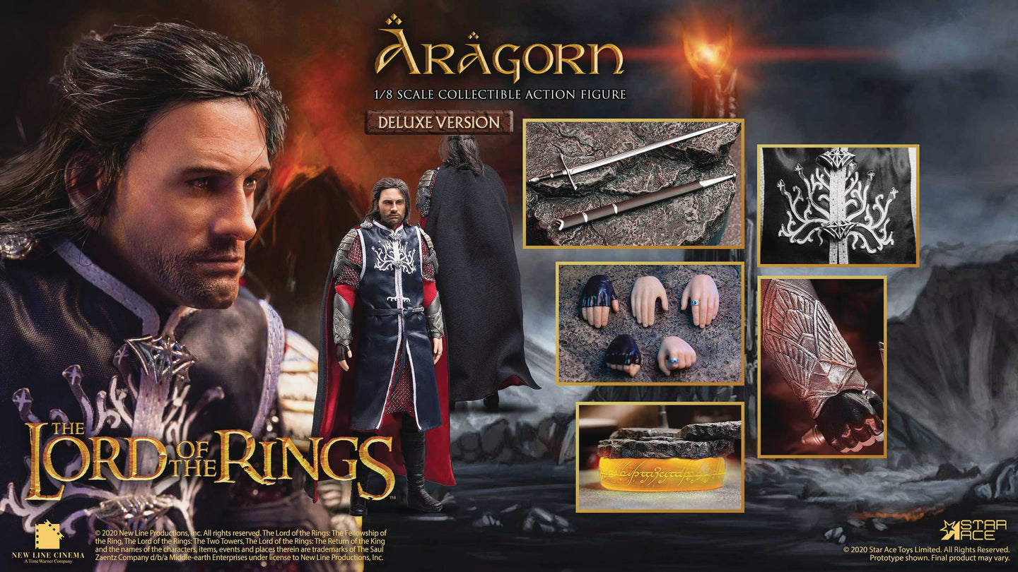 Lord Of The Rings Aragorn 2.0 1:8 Action Figure Deluxe Version