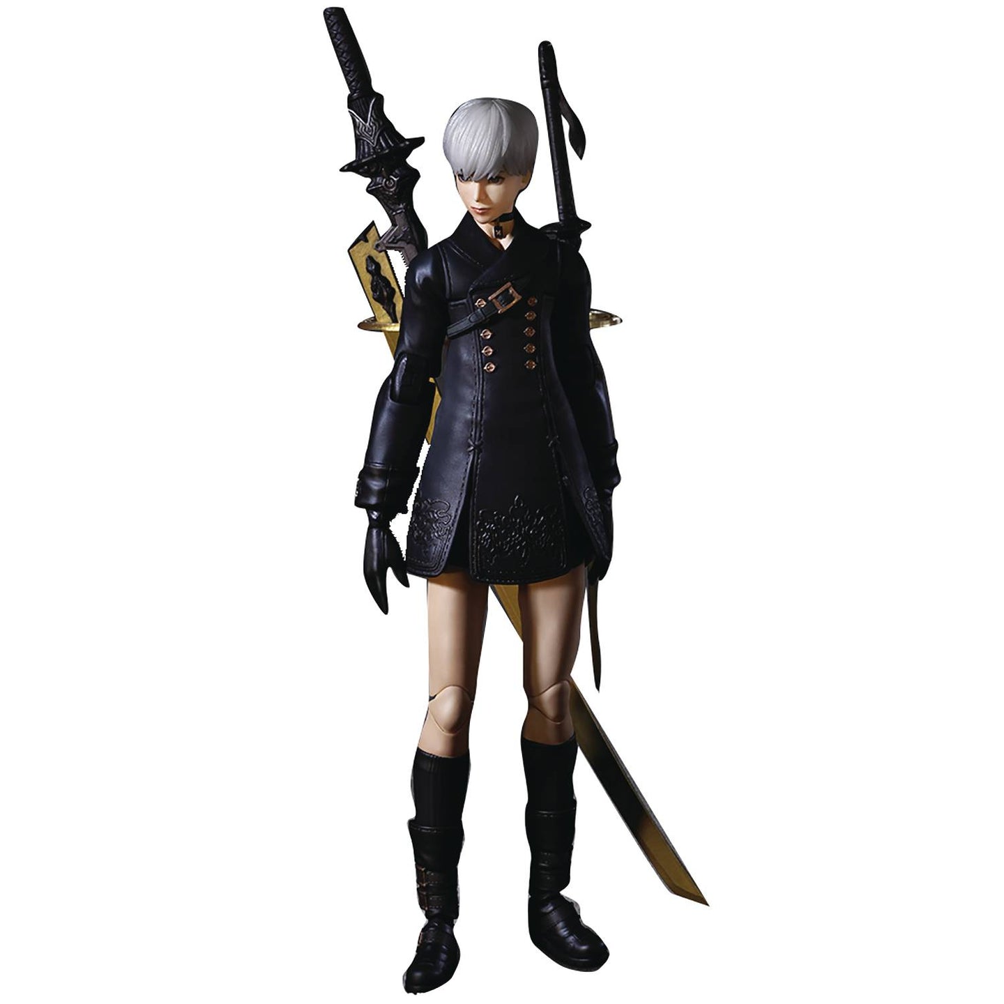 Nier Automata Play Arts Kai 9S Yorha No 9 Type S PVC Action Figure Deluxe Version with Pod 153 and interchangeable hands