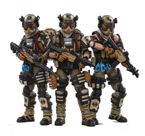 JOYTOY Skeleton Forces Paratrooper Squad 1/18 Figure 3 Pack Figures