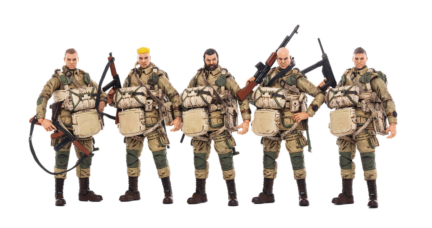 Joy Toy WWII US Army Airborne Division 1/18 Figure 5 Pack