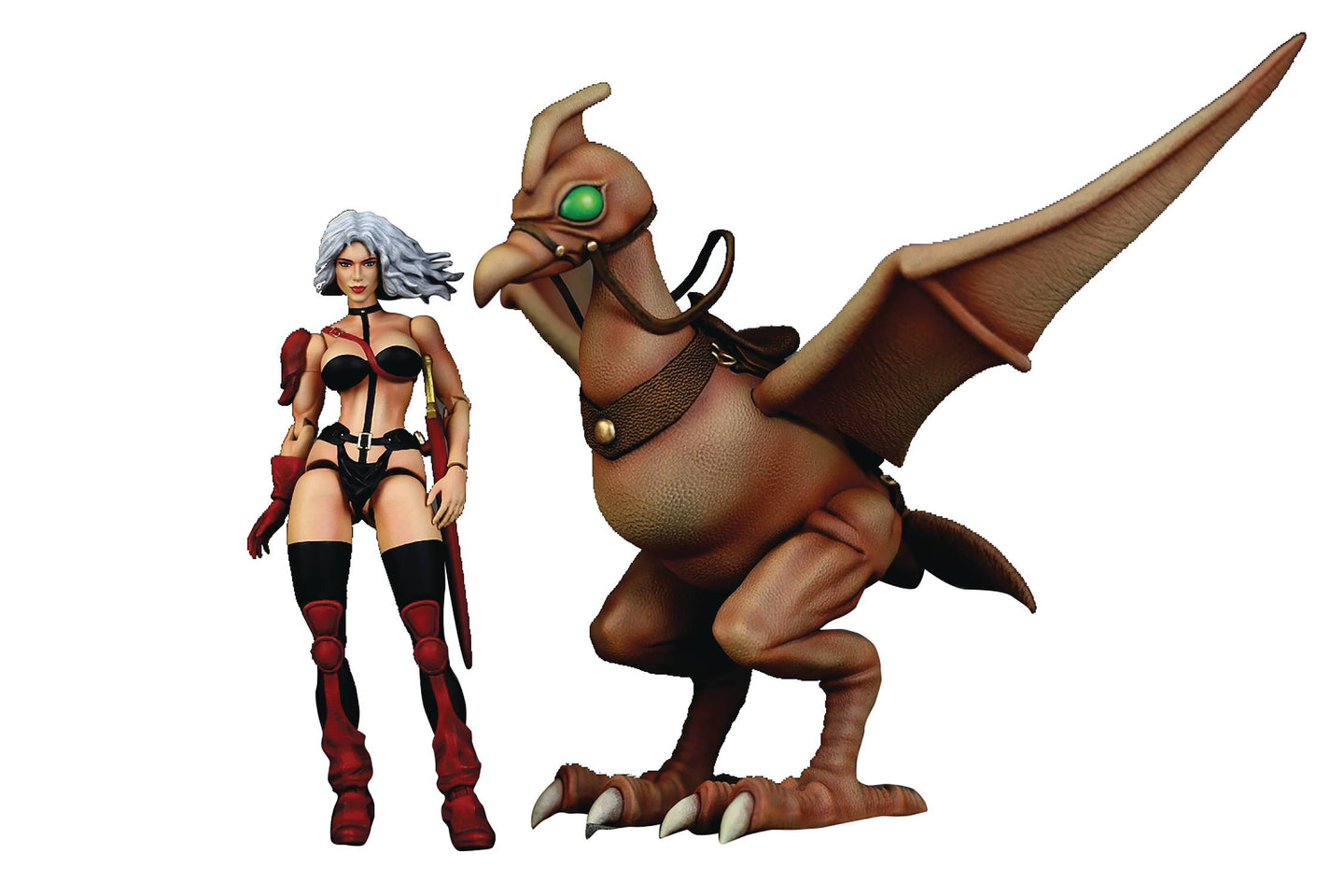 Heavy Metal Taarna & Avis Deluxe 1/12 Scale Action Figure Box Set with flying beast Avis