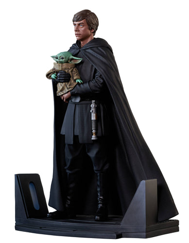 Star Wars Mandalorian Luke & Grogu Premier Collection Statue