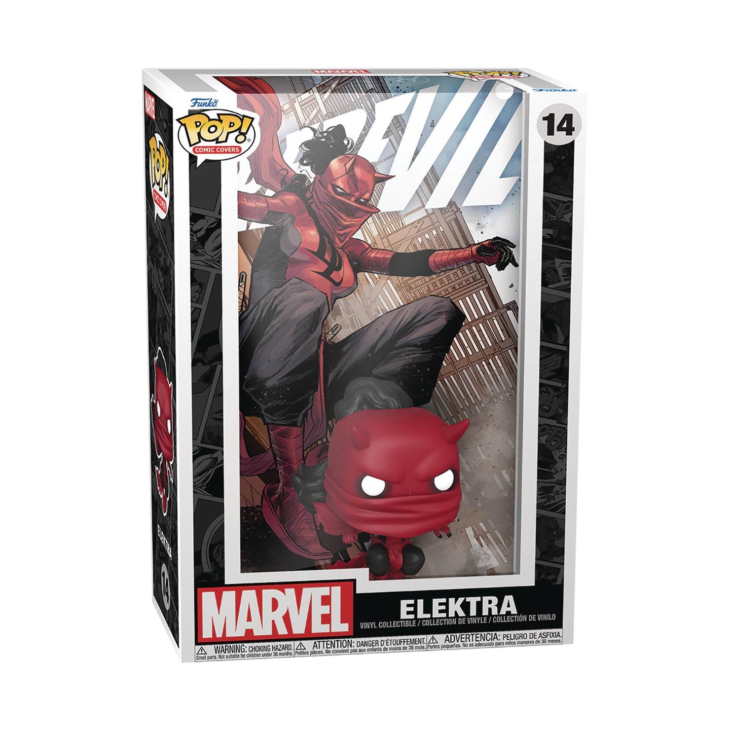 Pop Comic Covers Marvel Elektra As Daredevil