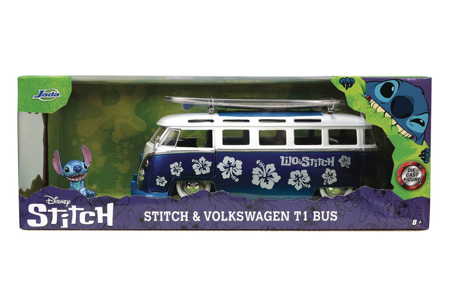 Hollywood Rides VW Bus With Stich 1/24 Die-Cast Vehicle
