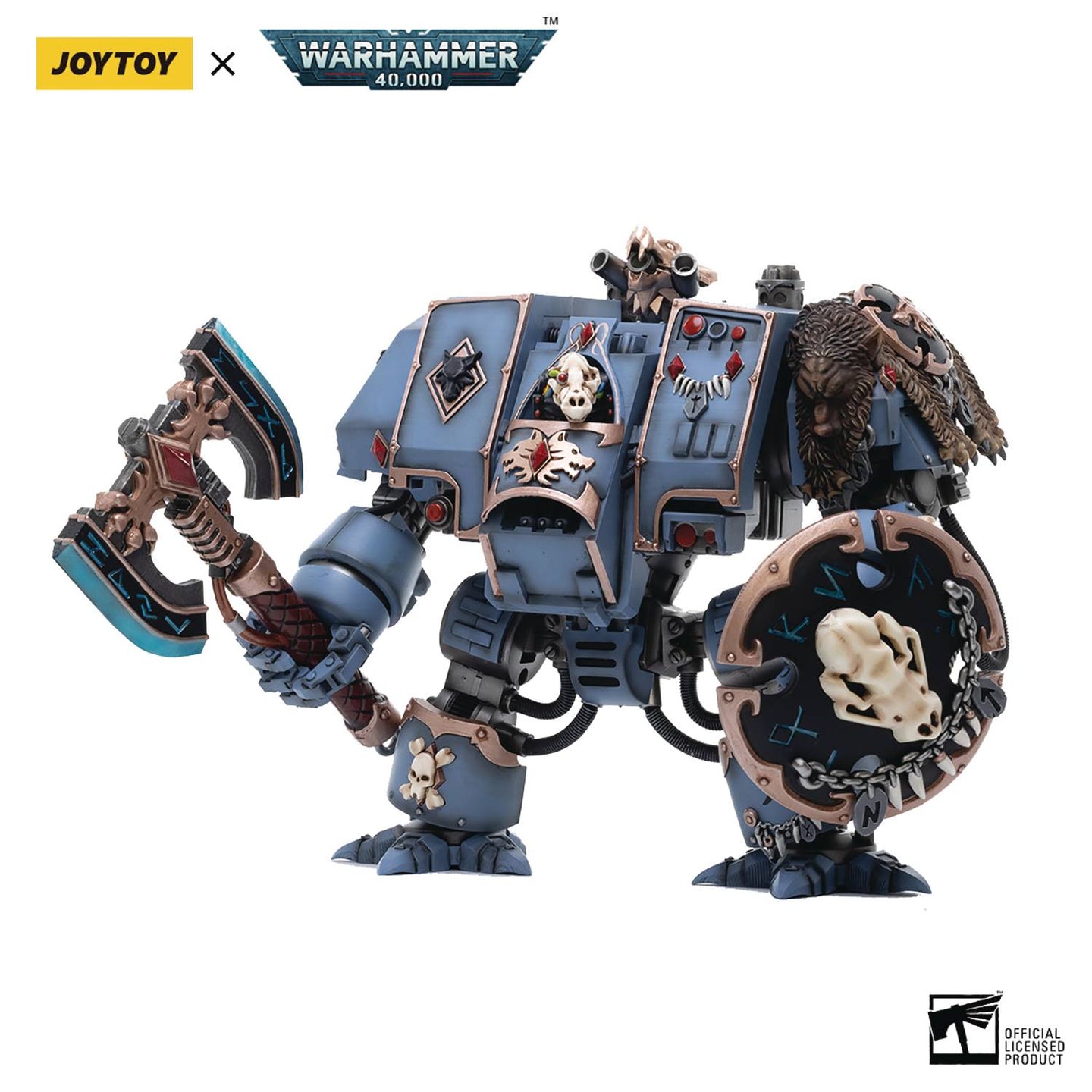 JOYTOY WH 40K Space Wolves Venerable Dreadnought Hvor 1/18 Fig