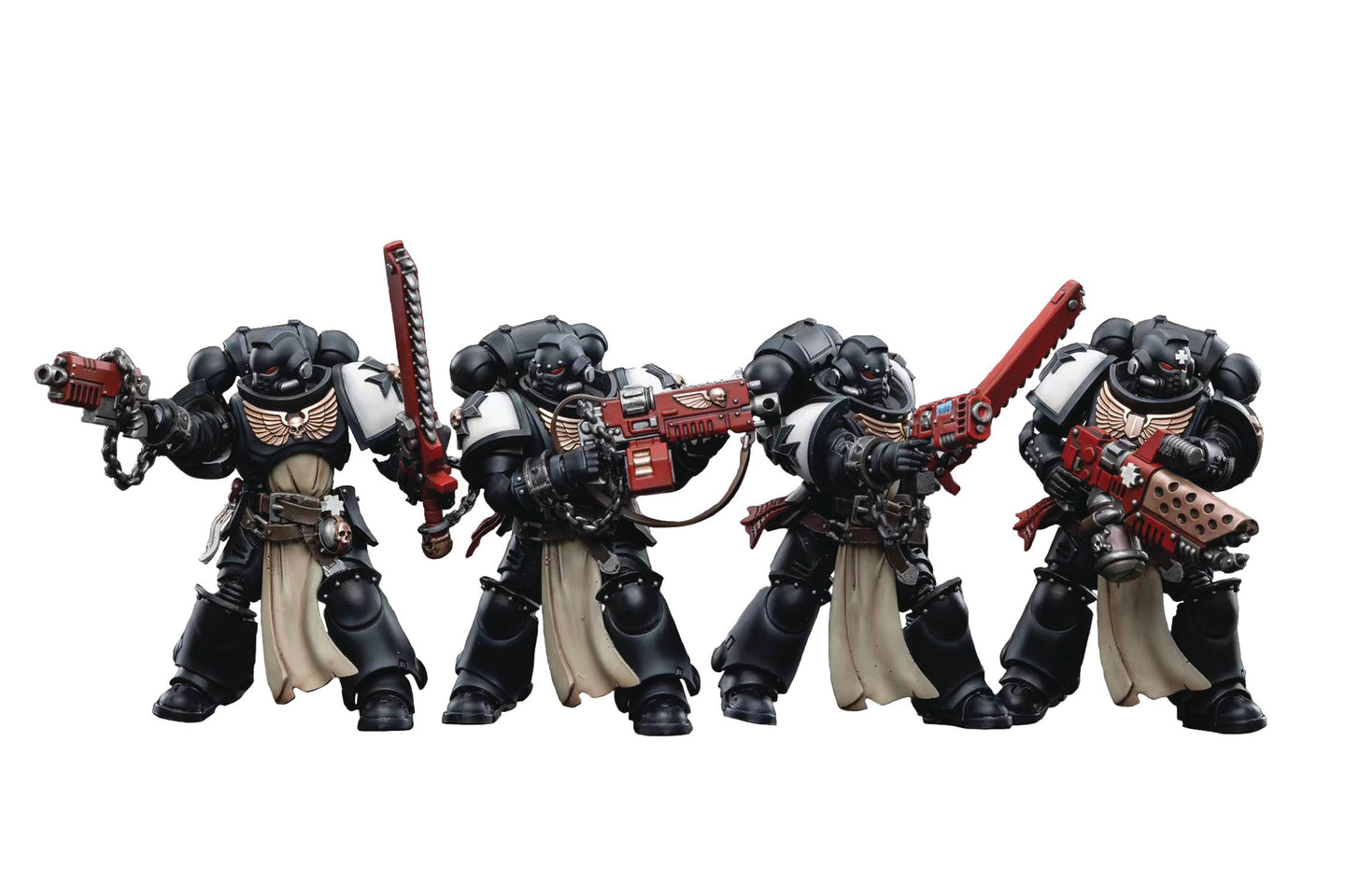 JOYTOY WH 40K Black Templars Primaris Crusader Squad 1/18 Af