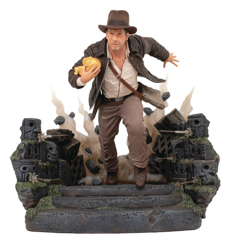 Raiders Of The Lost Ark Deluxe Gallery Escape With Idol PVC Statue