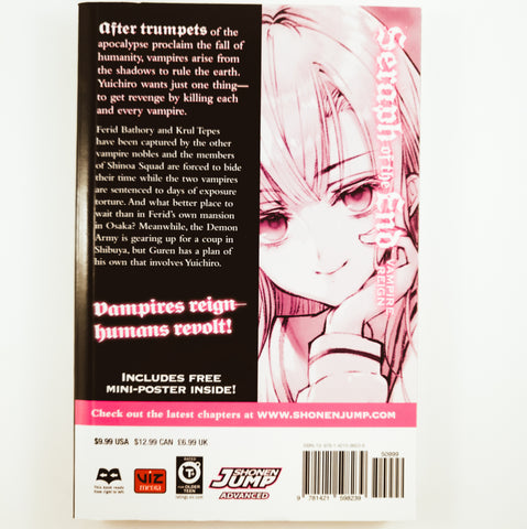 Seraph of the End Volume 14. Manga by Takaya Kagami, Yamato Yamamoto and Daisuke Furuya.