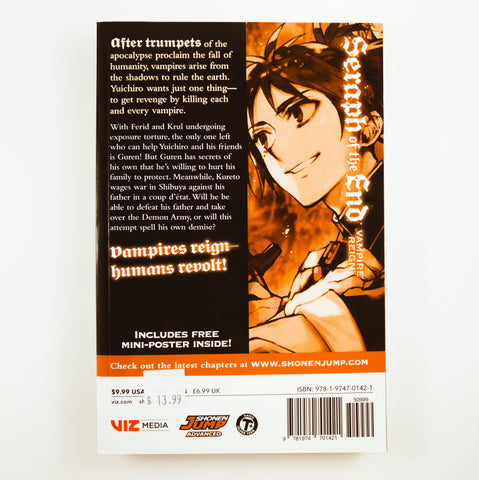 Seraph of the End Volume 15. Manga by Takaya Kagami, Yamato Yamamoto and Daisuke Furuya.
