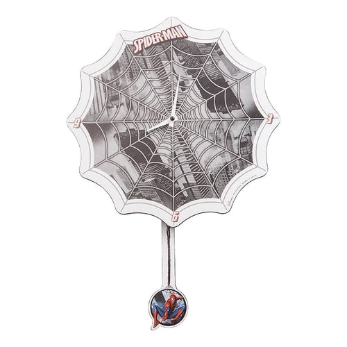 Marvel Spider-Man Web Shaped Decoupage Wall Clock