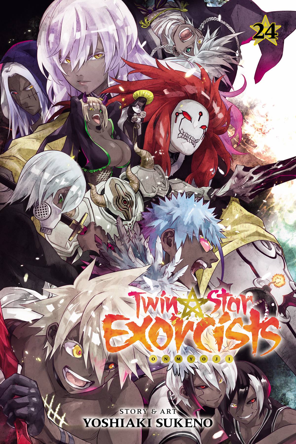 Twin Star Exorcists Manga Volume 24. Manga by Yoshiaki Sukeno. 