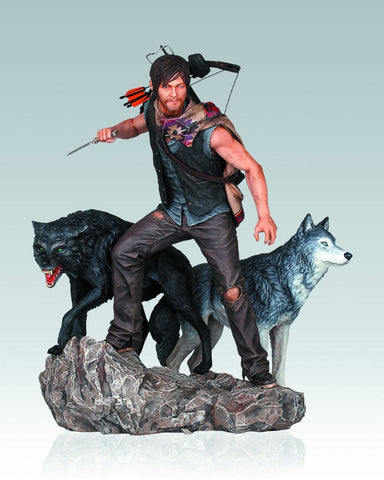 Walking Dead TV Daryl & The Wolves 1:8 Resin Statue