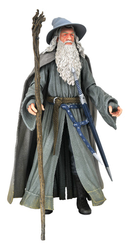 Lord Of The Rings Gandalf The Grey Deluxe Action Figure with staff interchangeable hands and weapon accessories by Diamond Select Toys