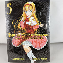 Front cover of How To Build a Dungeon: Book of the Demon King Volume 5. Manga by Warau Yakan and Toshimasa Komiya.