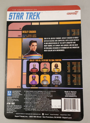 Star Trek TNG Wesley Crusher Reaction Figure